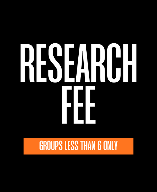 Research Service Fee (Group less than 6)